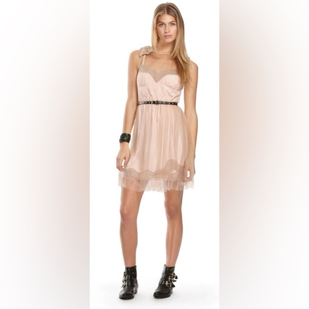 Rodarte fairycore coquette lacey tulle mini dress - Picture 3 of 10